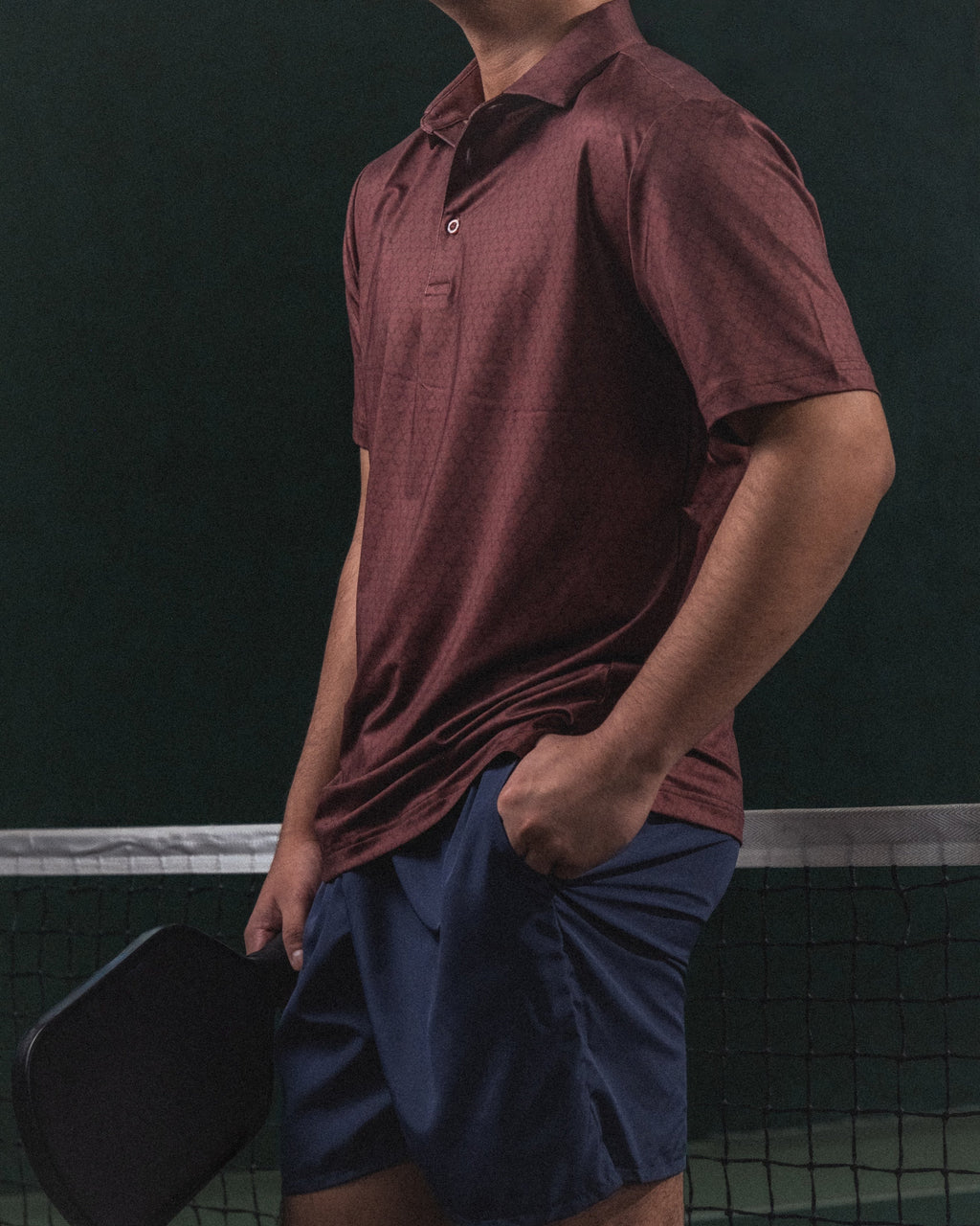 Men's Center Court Polo in Clay