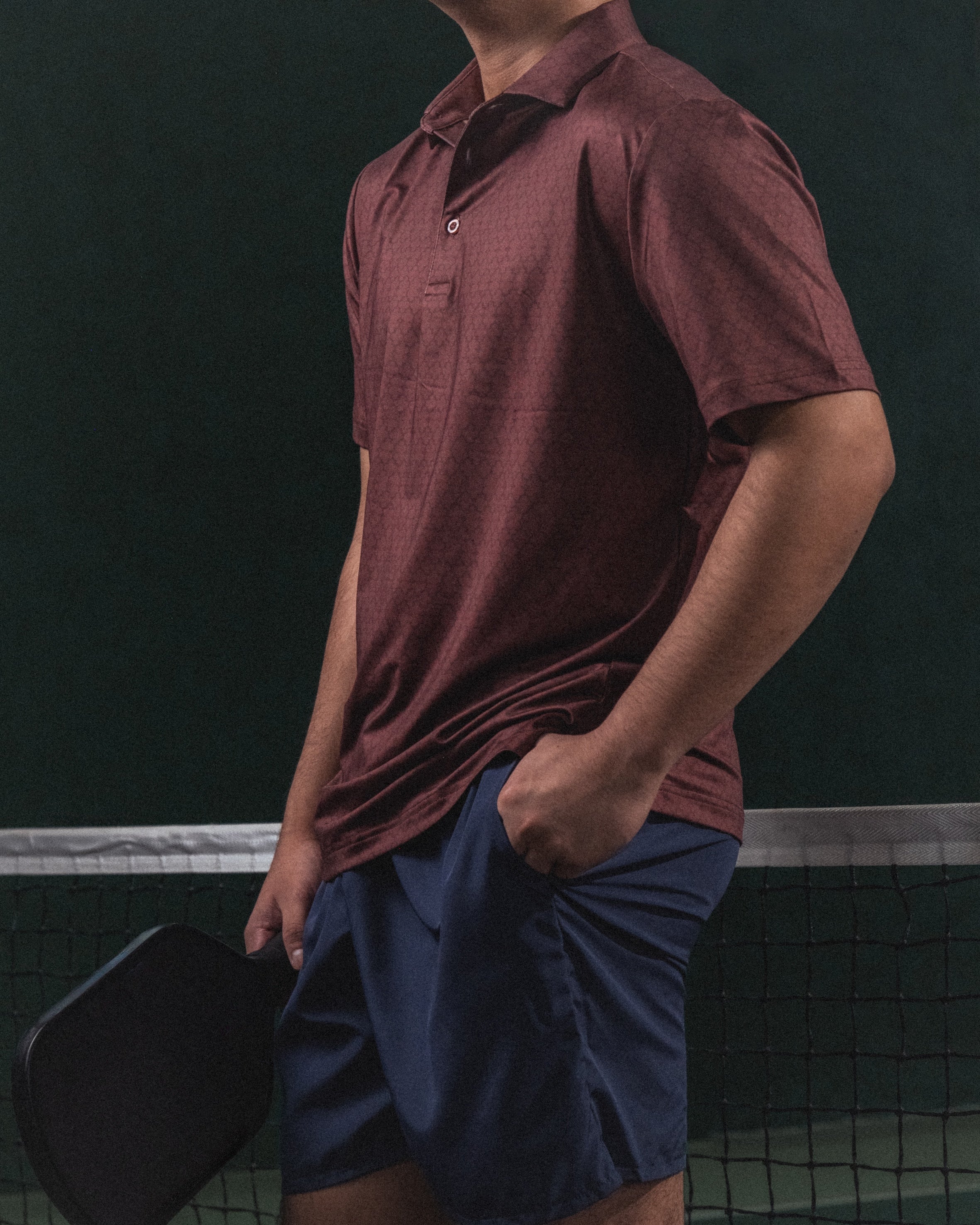 Men's Center Court Polo in Clay