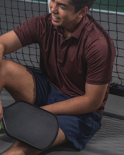 Men's Center Court Polo in Clay